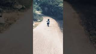 2 year old on his strider bike