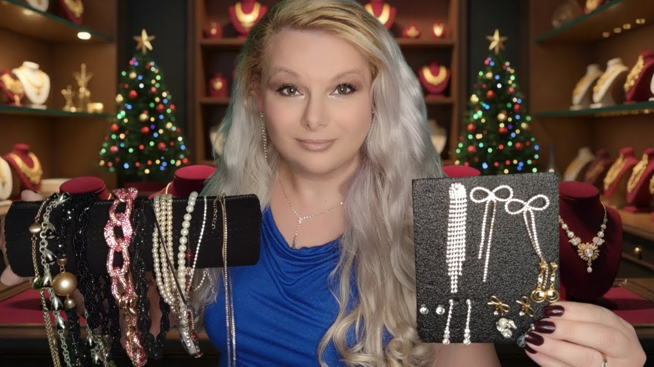 ASMR Ролевая игра «Рождественский шопинг ювелирных изделий»