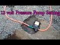 High pressure 12v dc water pump sprayer double high performance motor install