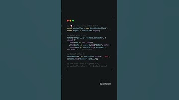 🚫 Abort Fetch Requests: Stop the Madness! #coding #javascript #shorts