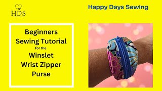 How to Sew a Wrist Zipper Pouch — Easy Beginner Tutorial | WINSLET Pattern