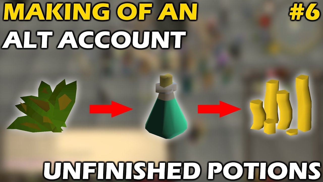 make money unfinished potions runescape