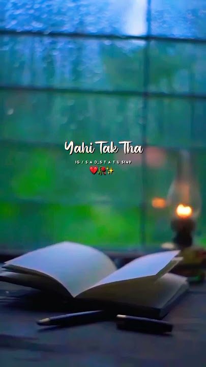 yahi tak tha safar apna 😔 / chale aana song status video #sadsongstatus #justfeel #viralshorts