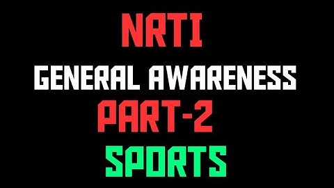 NRTI || GENERAL AWARENESS||Nrti||Nrti Question Paper