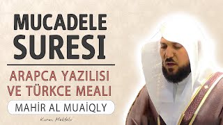 Mucadele suresi anlamı dinle Mahir al Muaiqly (Mücadele suresi arapça yazılışı okunuşu ve meali)