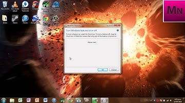 How to enable or disable windows features.