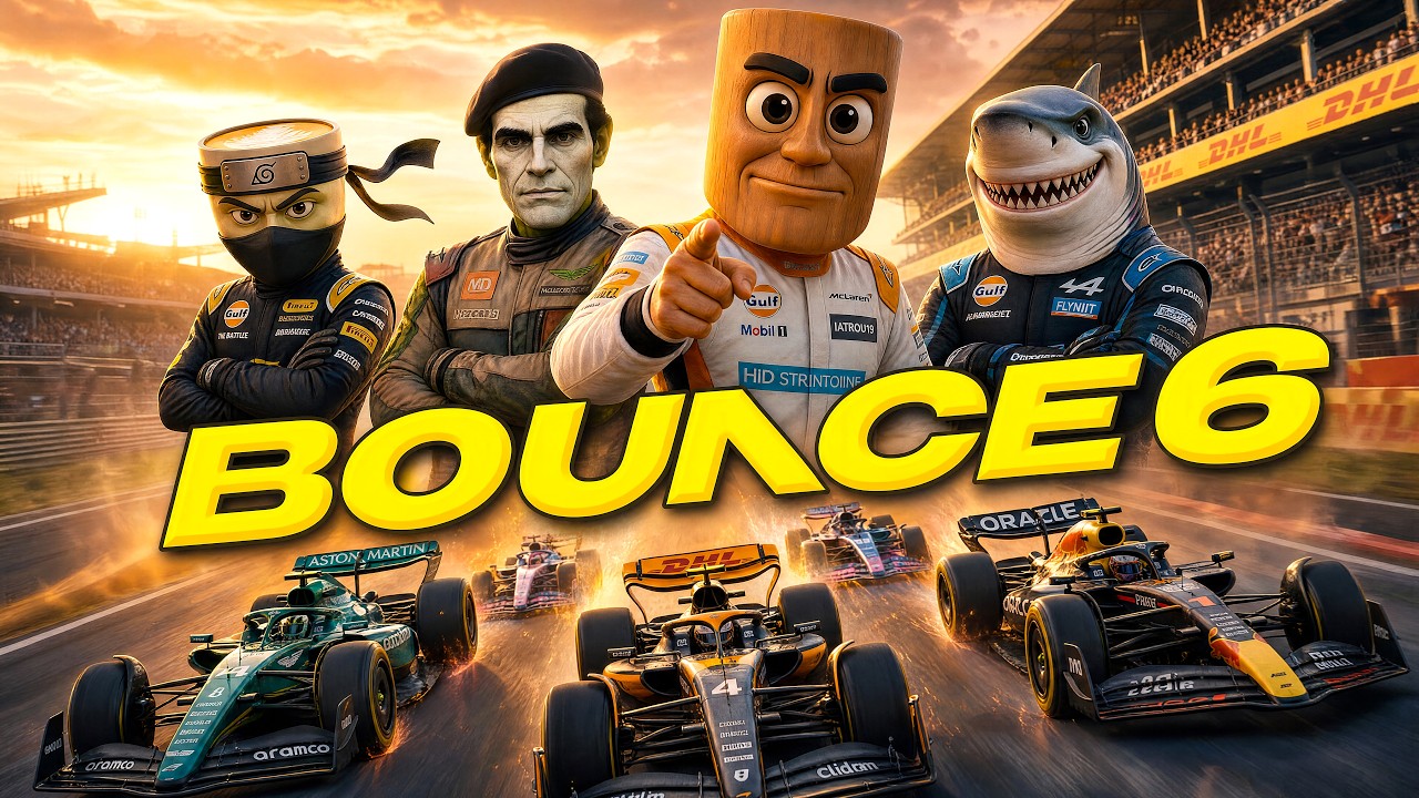 BRAINROCKZ MEDIA - BOUNCE 6 (BRAINROT RACING CARS) [Official Deep House ...