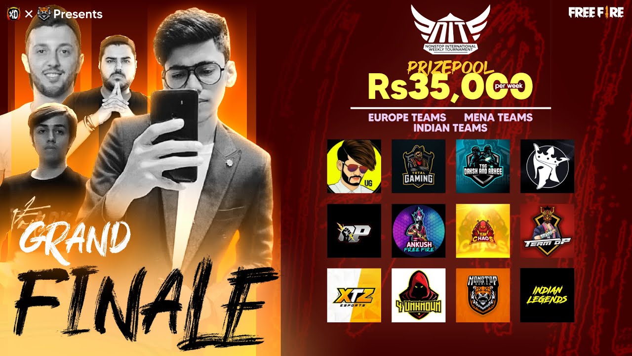 THE GRAND FINALS Ft- VINCENZO, UG, TG, INDIAN LEGENDS, TEAM OP, XTZ, ANKUSH FF, TSG - FREE FIRE LIVE