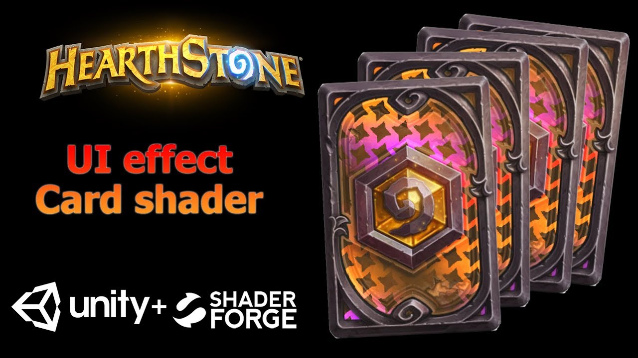 Game UI Effect Tutorial Card Shader Effect HearthStone Card 