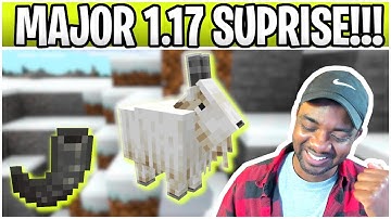 Minecraft 1.17 Caves and Cliffs Beta Out Now! Goats, Horn & Powder Snow Hidden Features!!!