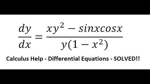 Calculus Help: Differential Equations - Bernoulli