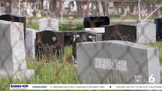 Dozens of families finally recieve headstones