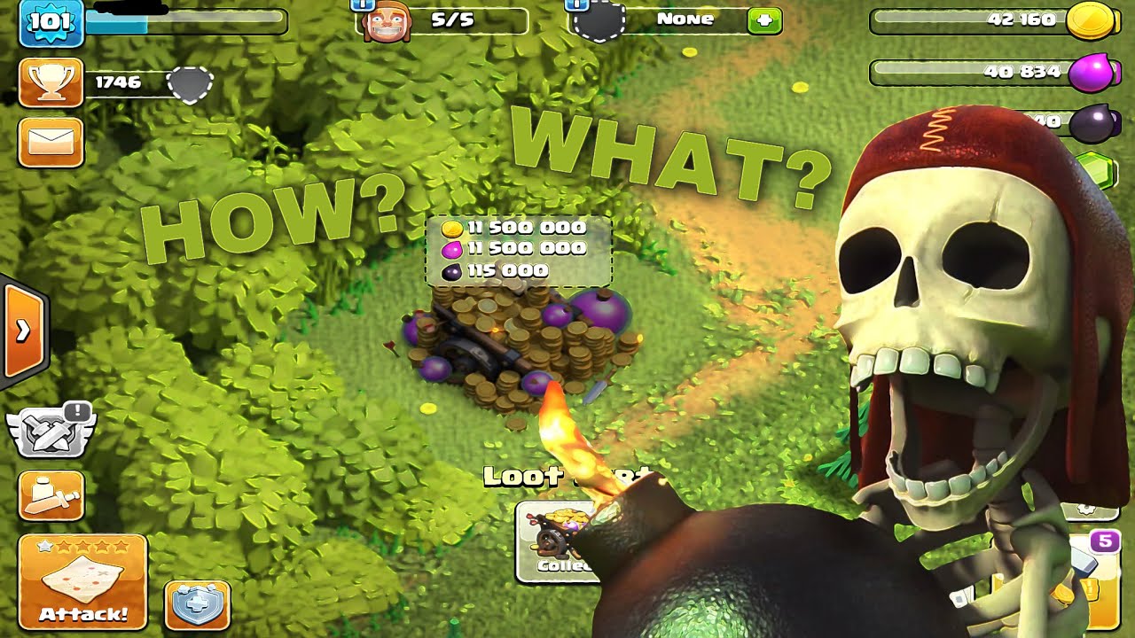 Clash of clans a glitch in my village(2020) YouTube