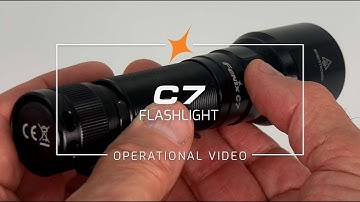 Fenix C7 Rechargeable Flashlight Features and Demonstration Video