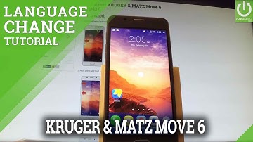 KRUGER & MATZ Move 6 Langauge Change / Language Settings