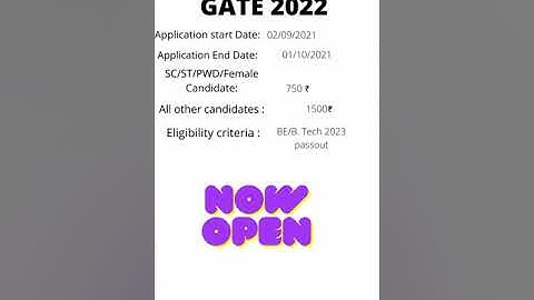 #Gate2022 #gate2022notification #gate2022 #Gate2022application #Gate Gate 2022 Application form#GATE