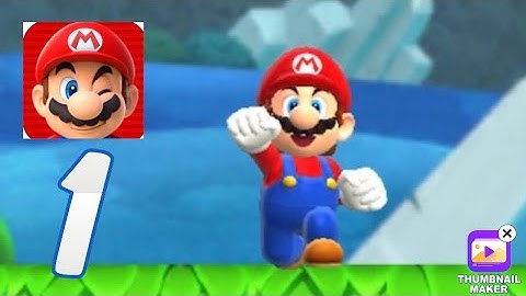 Super Mario Run - Gameplay Walkthrough Part 1 - Tutorial 1-1 - ( iOS )