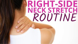 Right Side Neck Stretches - PHYSIO Neck Relief Routine