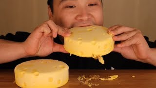 ASMR Mukbang (eating broadcasting) with Emmental Cheese Cake~!! (Eating Show) (subtitles offered)