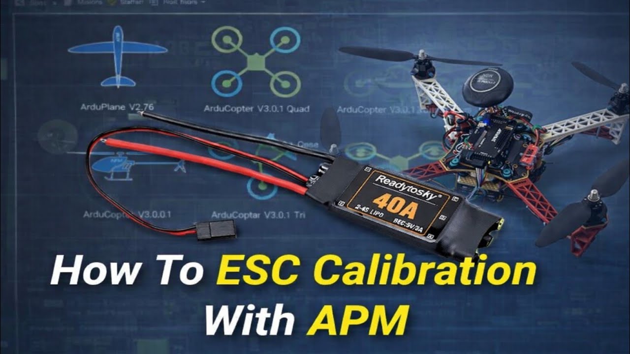 How to esc calibration with APM 2.8 - YouTube