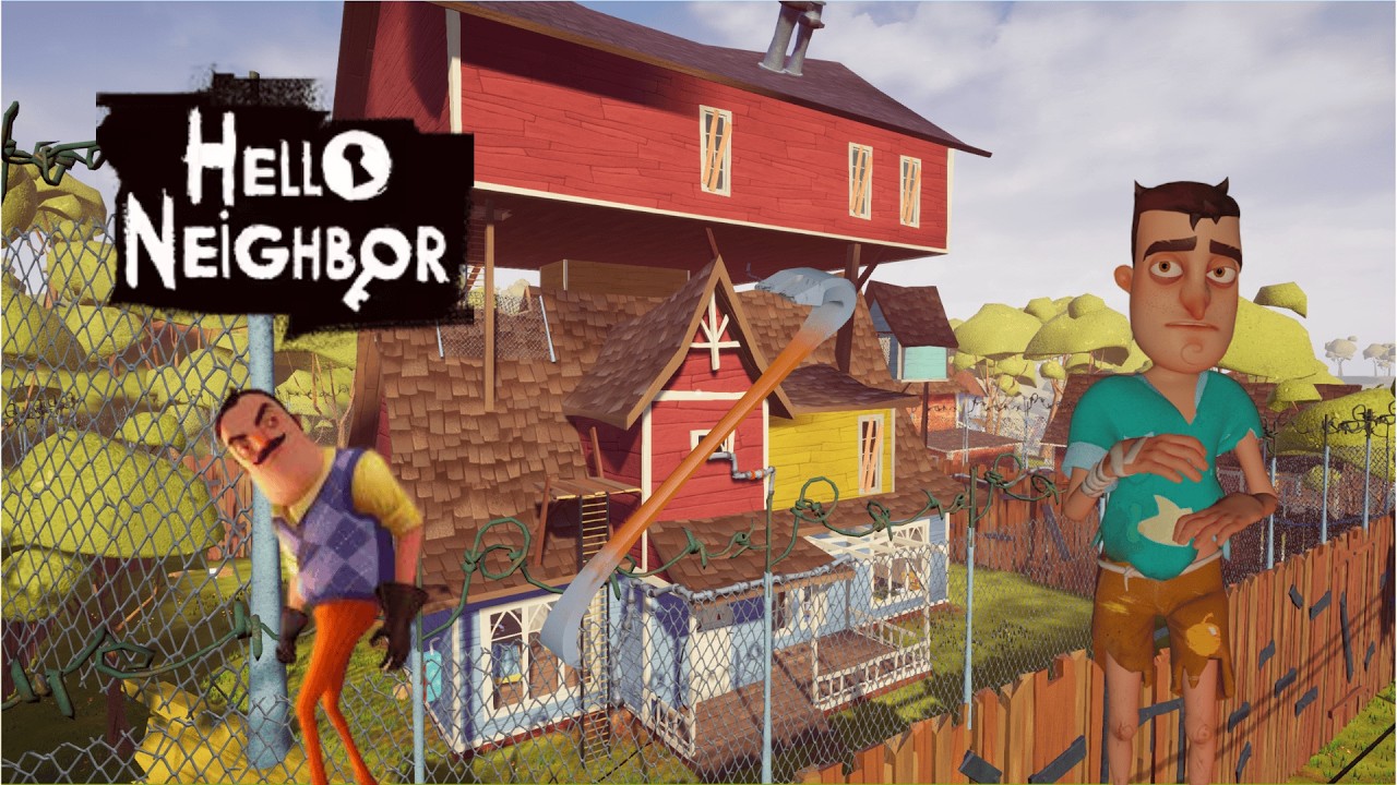 Hello Neighbor Walkthrough, Act 2 (with crowbar)