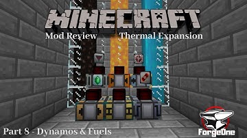 Minecraft Mod Review - Thermal Expansion - Dynamos & Fuels - Part 8