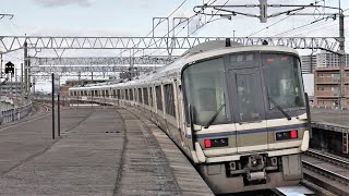 JR西日本 221系 K05編成+K07編成 湖西線 B普通 堅田行き 大津京駅 20230224