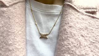 Vidéo: Collier pendentif Mauboussin "Mes nuances à toi" en or jaune 18 Cts avec diamants