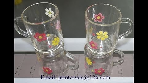 Handle Glass Cup CNC Screen Printing Machine LED UV CNC03