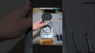 How To Wire Generator Inlet Box #shorts #electrical