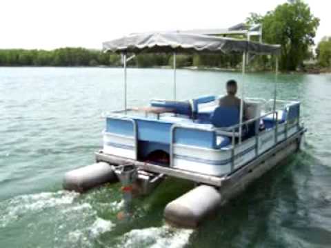 Solar Pontoon Boat - YouTube