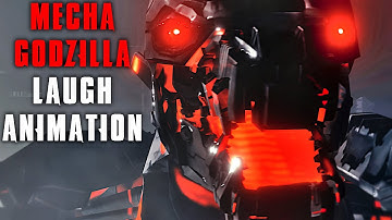 Mechagodzilla Laugh Animation Test Blender ! Godzilla Movie References