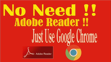 How to use Google Chrome Web Browser as A PDF Adobe Reader on Windows