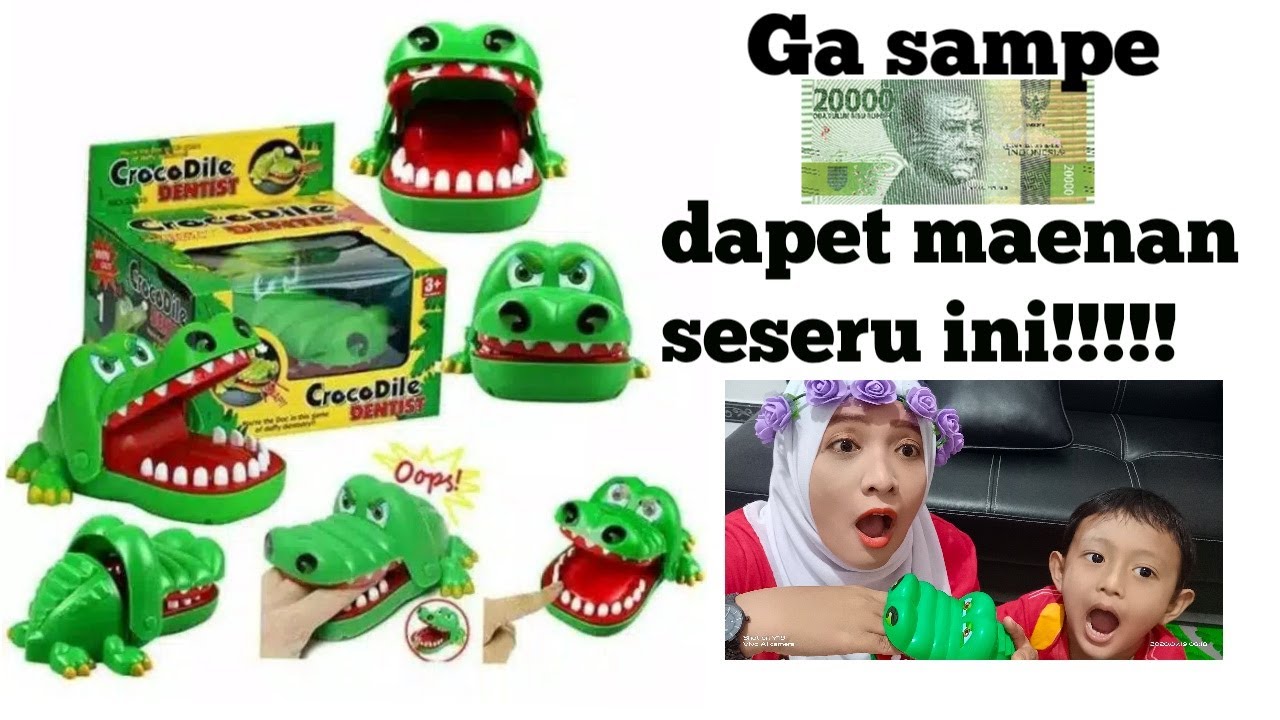 Review Mainan Rp 200 rban: Buaya 🐊 alias Crocodile Remote Control. 