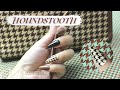 Houndstooth Nail Art - Cách sử dụng khuôn in móng tay
