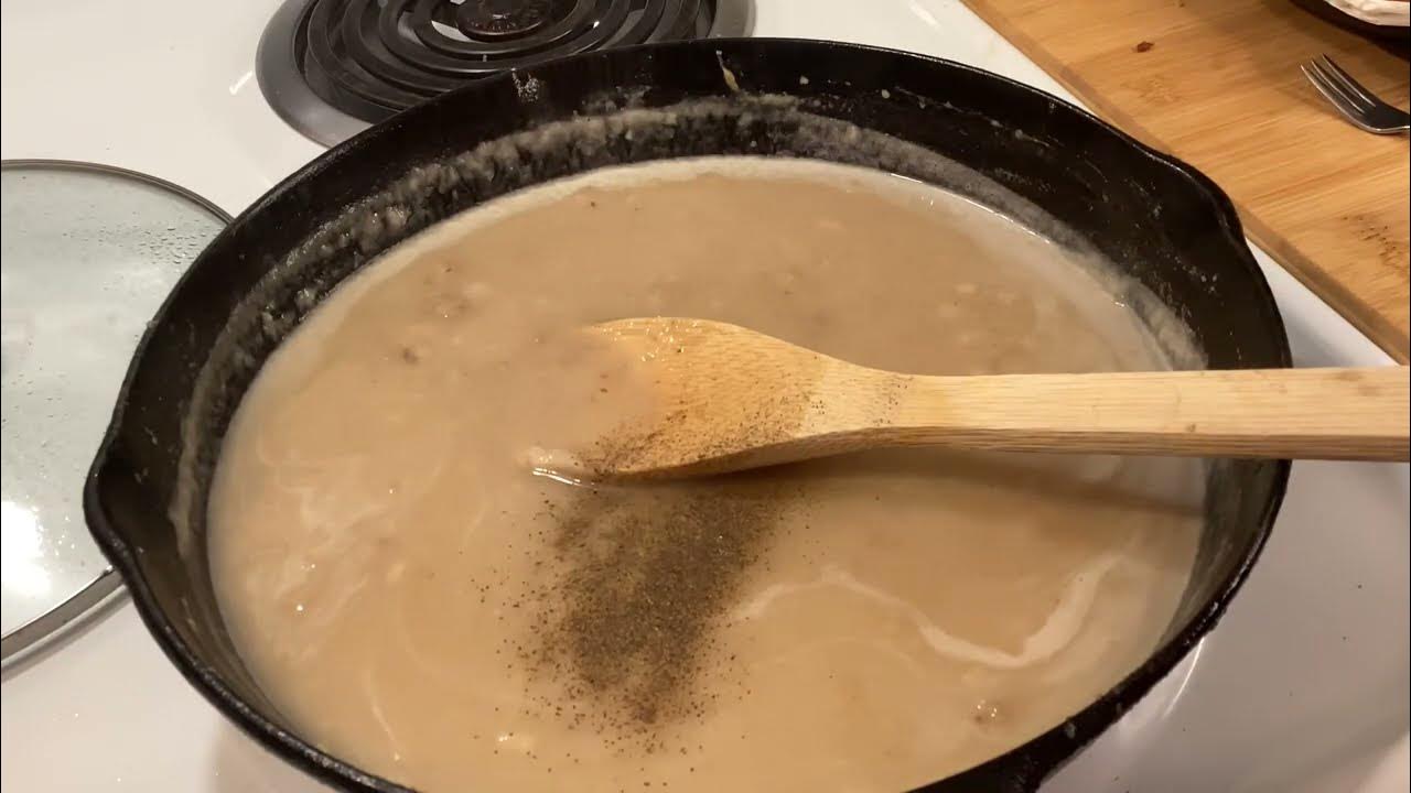 Original WATER GRAVY Recipe From Pork Chop Pan Drippings YouTube