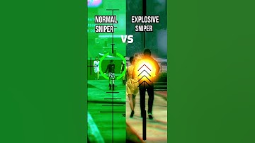 Gta 5 Normal Sniper Bullets VS Explosive Sniper Bullets #shorts #sniper #explosive
