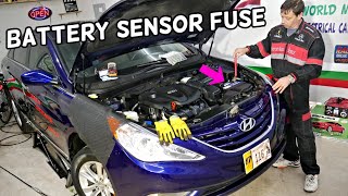 HYUNDAI SONATA BATTERY SENSOR FUSE LOCATION REPLACEMENT