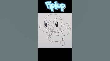 How To Draw Piplup | POKEMON #shorts #drawing #art #pokemon #piplup