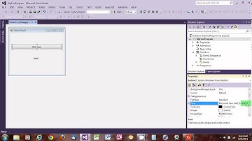C# Simple Window form program using Visual Studio 2012