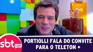 SBT Live com Teleton+ - Portiolli fala sobre o convite | (09/10/17)