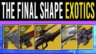 Destiny 2: FINAL SHAPE EXOTICS! New WEAPONS, Revisiting Returning Exotics & New Archetypes!