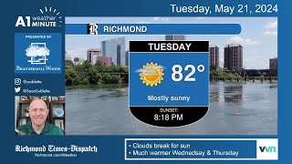 Sun returns to RVA Tuesday - but another wet Saturday looms