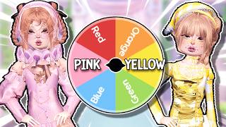 SPIN WHEEL Decides What Colors I Use In DRESS TO IMPRESS