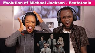 Our First Time Hearing Evolution Of Michael Jackson  Pentatonix Reaction