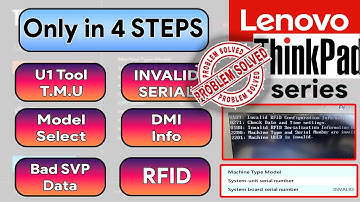 How to Update Serial Number, Machine Type in Bios, Lenovo Thinkpad | Machine Serial Number invalid