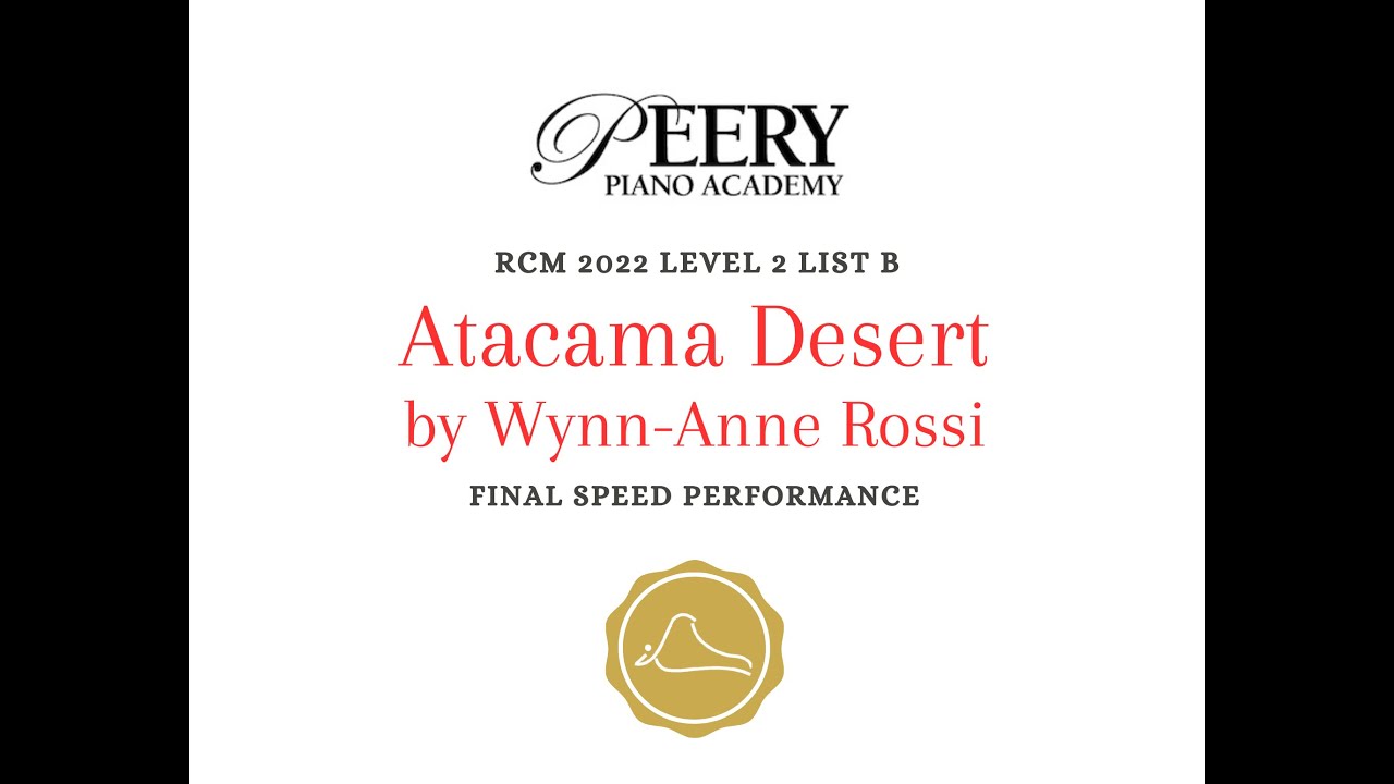 Atacama Desert by Wynn-Anne Rossi (RCM Level 2 List B 2022 Celebration Series)