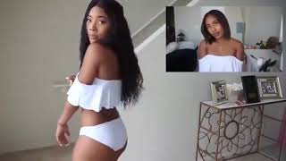 Bikini try on