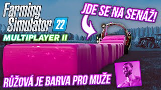 JDE SE NA SENÁŽ ANEB RŮŽOVÁ JE NEJLEPŠÍ! | Farming Simulator 22 Multiplayer S02 #06