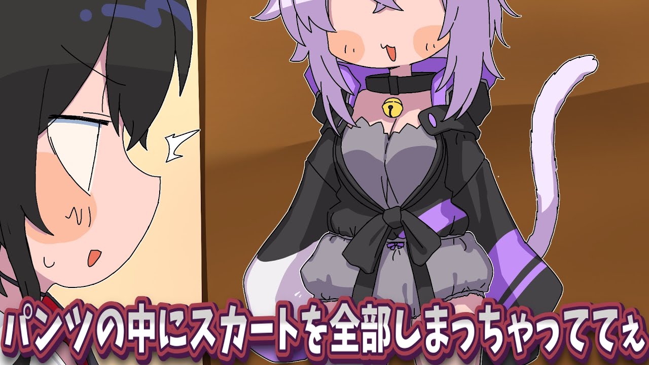 【手描き】おかゆのちょっと恥ずかしい暴露話【大神ミオ/猫又おかゆ/AZKi/ホロライブ/切り抜き/切り抜き漫画/ホロライブ切り抜き】